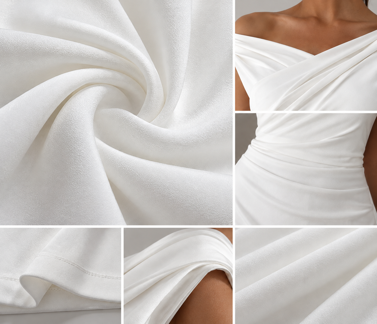 Elegant Off-Shoulder Draped Mini Dress