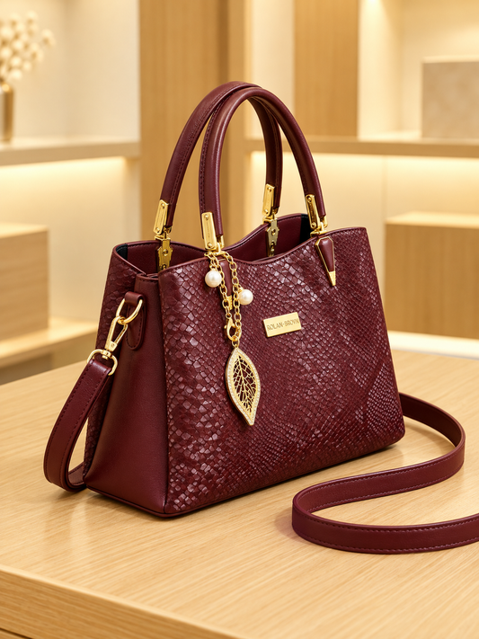 Snakeskin Texture Handbag
