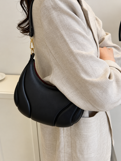 Solid Color Shoulder Bag
