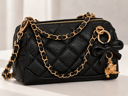 Quilted Chain Crossbody Bag