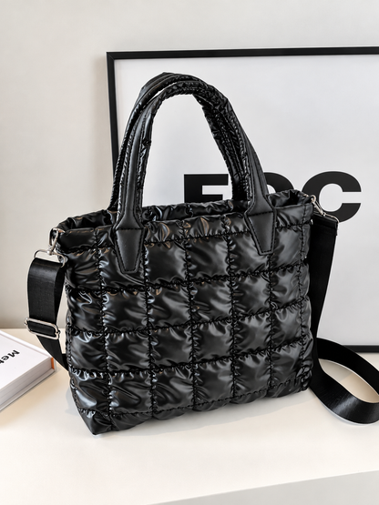 Bubble Textured Tote Crossbody Bag