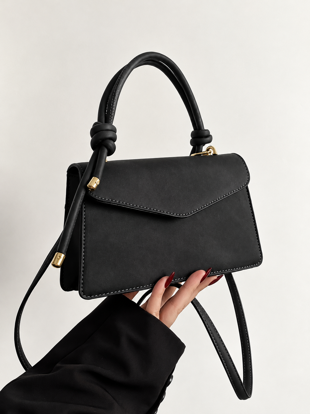 Flap Crossbody Bag with Top Handle