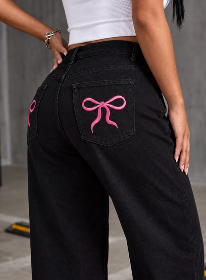 High-Waisted Wide-Leg Jeans