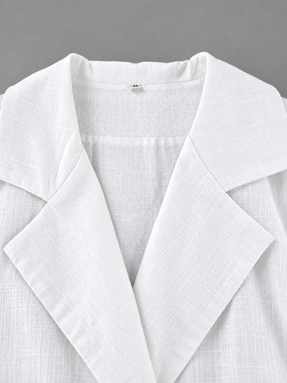 Blazer Style Ruched Mini Dress