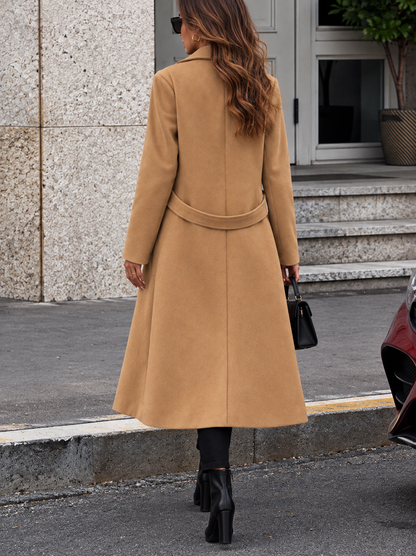 Lapel Collar Longline Coat