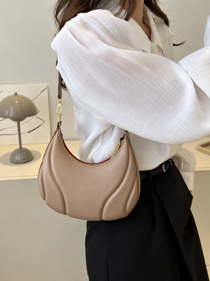 Solid Color Shoulder Bag