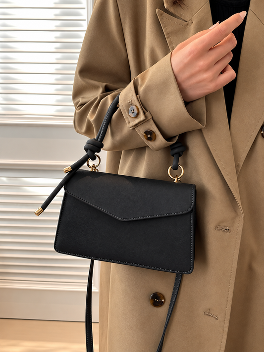 Flap Crossbody Bag with Top Handle