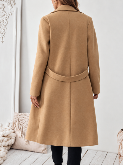 Lapel Collar Longline Coat