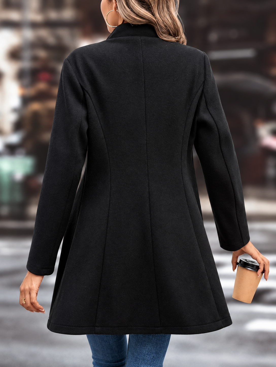 Button Up Longline Coat