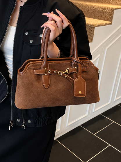 Vintage Buckle Detail Handbag