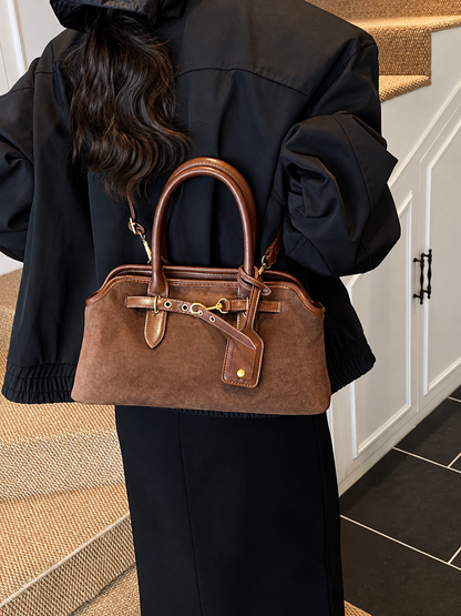 Vintage Buckle Detail Handbag