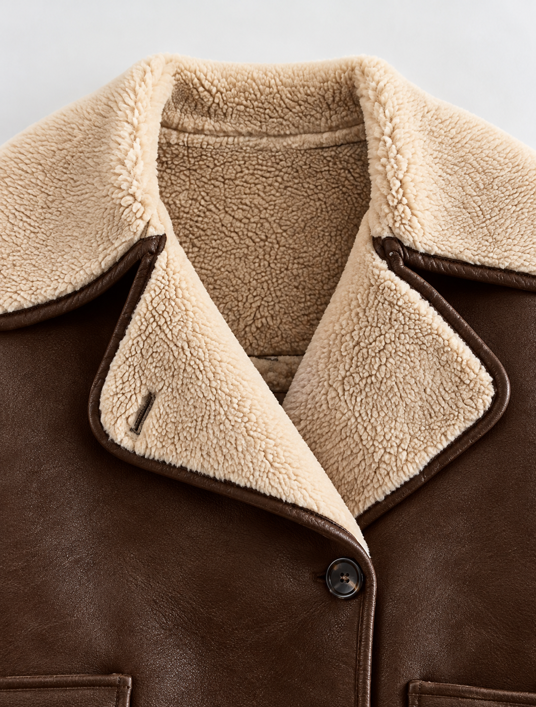 Sherpa Lined Button Down Outerwear