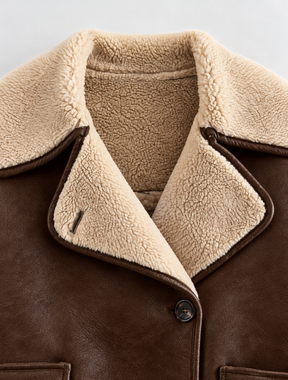 Sherpa Lined Button Down Outerwear