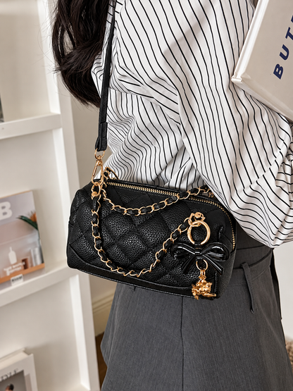 Quilted Chain Crossbody Bag