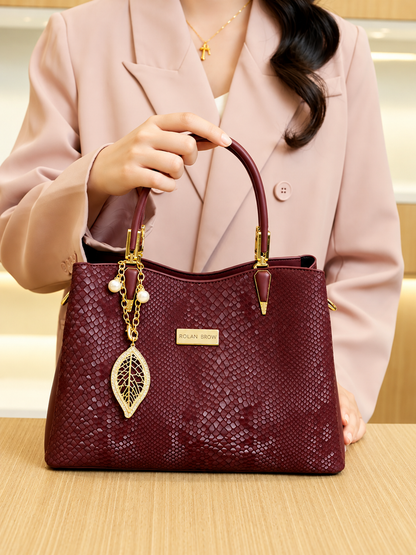 Snakeskin Texture Handbag