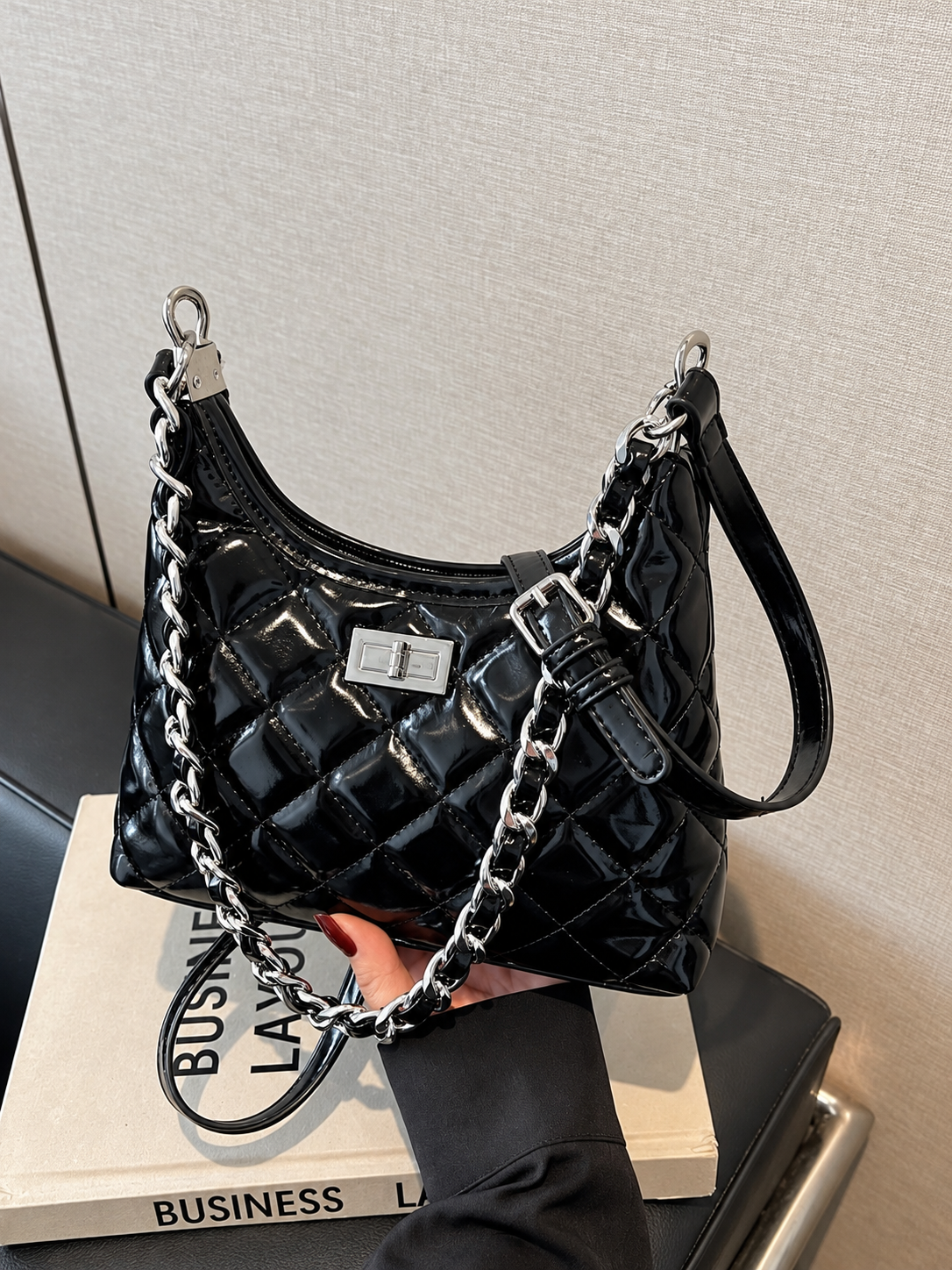 Quilted Chain Shoulder Bag