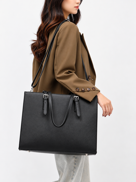 Minimalist PU Leather Tote Bag