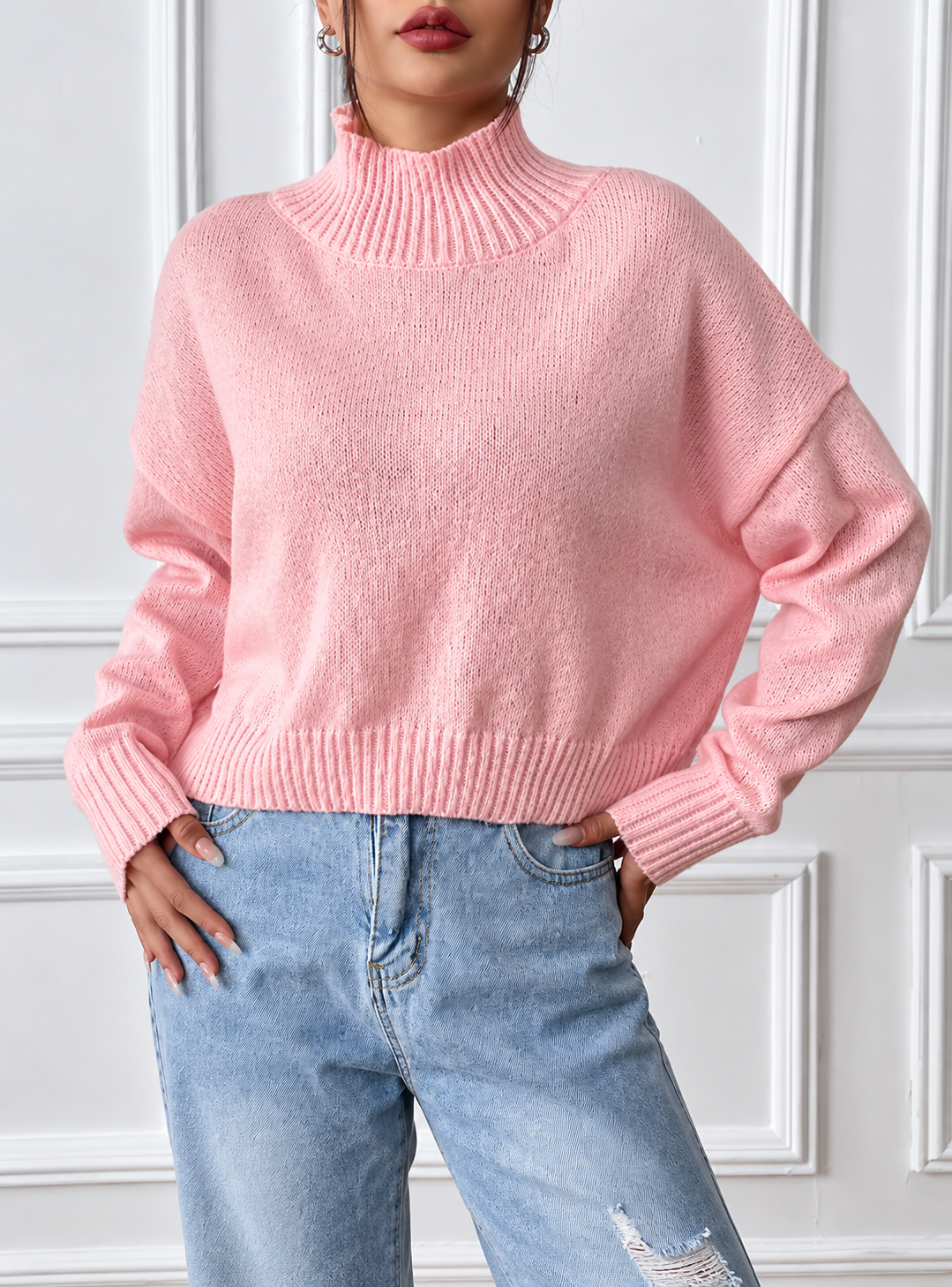 Turtleneck Long Sleeve Sweater