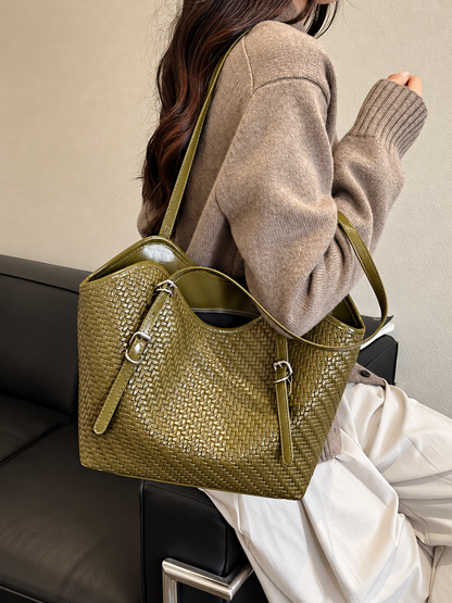 Woven Texture Tote Bag